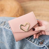 Women's Short Wallet Practical Three-fold Coin Purse Soft-faced Lady Card Bag main image 1