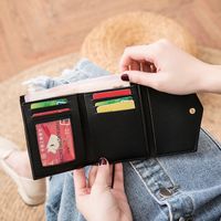 Women's Short Wallet Practical Three-fold Coin Purse Soft-faced Lady Card Bag main image 8