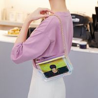 Neue Modetrend Laser Transparente Geometrische Muster Messenger Umhängetasche main image 4