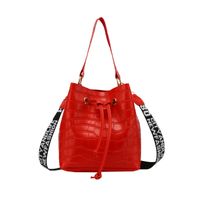 Women's Bucket Bag Fashion Handbag Solid Color Stone Pattern Letter Shoulder Strap Shoulder Bag main image 6