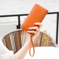 ¡venta Al Por Mayor! Cartera Larga De Estilo Europeo Y Americano Con Diseño De Cocodrilo main image 8