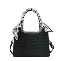 Retro Crocodile Pattern Handbag 2021 New Casual Shoulder Messenger Bag sku image 4