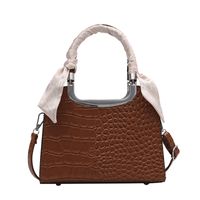 Retro Crocodile Pattern Handbag 2021 New Casual Shoulder Messenger Bag sku image 6