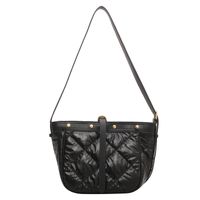 Moda Pu Cuero Suave Bolso De Mujer Bolso De Mensajero Bolso De Hombro De Rombo De Color Sólido sku image 1