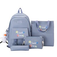Four-piece Backpack Campus Large-capacity School Bag Wholesale sku image 6