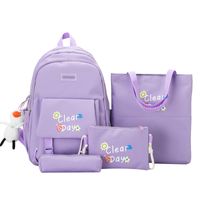 Four-piece Backpack Campus Large-capacity School Bag Wholesale sku image 10