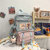 Korean Nylon Backpack Lightweight Large Backpack Middle School Students Wholesale sku image 5