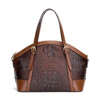 Retro Crocodile Pattern Handbags 2021 New Handbags Portable Messenger Bag sku image 3