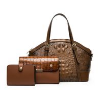 Retro Crocodile Pattern Handbags 2021 New Handbags Portable Messenger Bag sku image 8