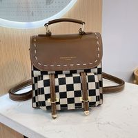 Retro Small Bag 2021 New Fashion Backpack Autumn And Winter Backpack sku image 2
