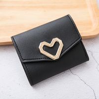 Women's Short Wallet Practical Three-fold Coin Purse Soft-faced Lady Card Bag sku image 3