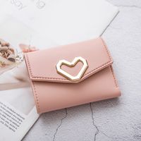Women's Short Wallet Practical Three-fold Coin Purse Soft-faced Lady Card Bag sku image 4