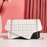 Wholesale Women's Bags Popular Stitching Color Geometric Bag Street Trend Personality Simple Shoulder Bag sku image 1