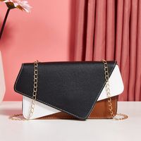 Wholesale Women's Bags Popular Stitching Color Geometric Bag Street Trend Personality Simple Shoulder Bag sku image 2