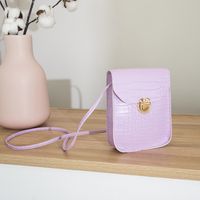 Wholesale Women's Mobile Phone Bag Cute Solid Color Fashion Shoulder Bag sku image 1