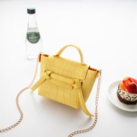 Wholesale Small Bag Stone Pattern Solid Color Handbag Cute Fashion Shoulder Bag sku image 1
