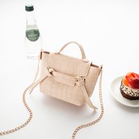 Wholesale Small Bag Stone Pattern Solid Color Handbag Cute Fashion Shoulder Bag sku image 2