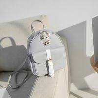 2021 New Mini Backpack Cute Dual-use Metal Ziper Bag Wholesale sku image 3