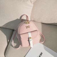 2021 New Mini Backpack Cute Dual-use Metal Ziper Bag Wholesale sku image 4