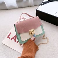Summer New Women's Contrast Color Stitching Small Square Bag Wholesale sku image 9