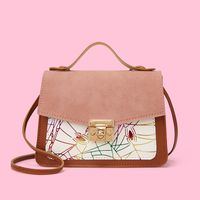 Summer New Women's Contrast Color Stitching Small Square Bag Wholesale sku image 6