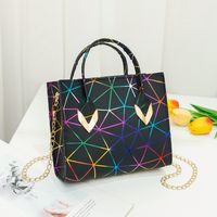 2021 New Women's Small Square Bag Trend Laser Portable Messenger Shoulder Bag sku image 8