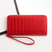 Großhandel Neue Damen Lange Brieftasche Im Europäischen Und Amerikanischen Stil Krokodil Muster Brieftasche sku image 1