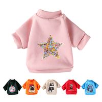 Small Dogs Two-legged Clothes Autumn And Winter Warm Cartoon Dog Sweater Printing Dog Clothes main image 1