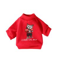 Small Dogs Two-legged Clothes Autumn And Winter Warm Cartoon Dog Sweater Printing Dog Clothes main image 4
