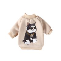 Small Dogs Two-legged Clothes Autumn And Winter Warm Cartoon Dog Sweater Printing Dog Clothes sku image 13