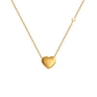 Korean Simple Heart Titanium Steel Necklace Female Trend Pendant Clavicle Chain main image 3