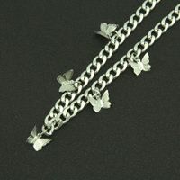 Neuer Einfacher Schmuck Glänzende Modische Mode-schmetterlings-anhänger-kubanische Halskette main image 4