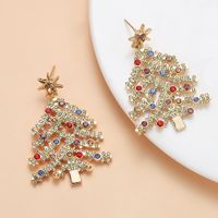 European And American Christmas Tree Earrings Wholesale main image 5