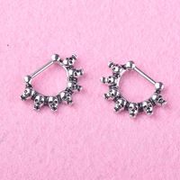 Skull Earrings Steel Earrings Nose Ring Earrings Piercing Jewelry main image 3