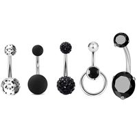 New Belly Button Nail Zircon Fashionable Piercing Jewelry Set main image 5