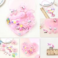 Korean Girl Necklace Hair Accessories Box Headdress Gift Gift Box Jewelry Set main image 6