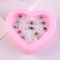 Children's Ring Exquisite Flashing Diamond Adjustable Finger Toy 36 Pieces main image 5