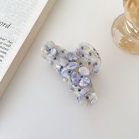 Retro Blume Acetatplatten Handgemacht Inlay Künstlicher Diamant Haarkrallen 1 Stück sku image 4