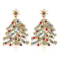 European And American Christmas Tree Earrings Wholesale sku image 1
