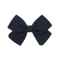 Fashion New Children's Bow Hairpin Baby Hairpin Personality Cotton Solid Color Hairpin sku image 2