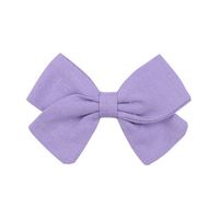 Fashion New Children's Bow Hairpin Baby Hairpin Personality Cotton Solid Color Hairpin sku image 6
