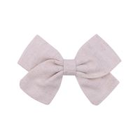 Fashion New Children's Bow Hairpin Baby Hairpin Personality Cotton Solid Color Hairpin sku image 12