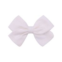 Fashion New Children's Bow Hairpin Baby Hairpin Personality Cotton Solid Color Hairpin sku image 16