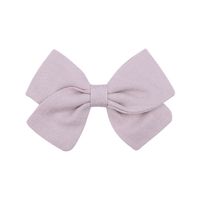 Fashion New Children's Bow Hairpin Baby Hairpin Personality Cotton Solid Color Hairpin sku image 18