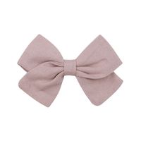 Fashion New Children's Bow Hairpin Baby Hairpin Personality Cotton Solid Color Hairpin sku image 19