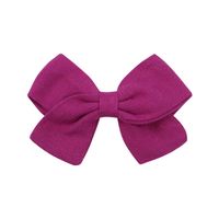 Fashion New Children's Bow Hairpin Baby Hairpin Personality Cotton Solid Color Hairpin sku image 20
