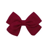 Fashion New Children's Bow Hairpin Baby Hairpin Personality Cotton Solid Color Hairpin sku image 21