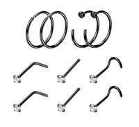 Wholesale Stainless Steel Jewelry Earrings Nose Nails Eyebrow Nails Ten Set sku image 2