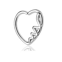 Stainless Steel Hot Sale Love Zircon Nose Ring Multi-function Earrings Ear Bone Nail Piercing sku image 5