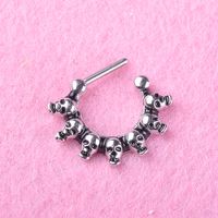 Skull Earrings Steel Earrings Nose Ring Earrings Piercing Jewelry sku image 1